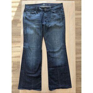 7 For All Mankind Dojo Jeans Dark Wash Size 32 x 31 Flare